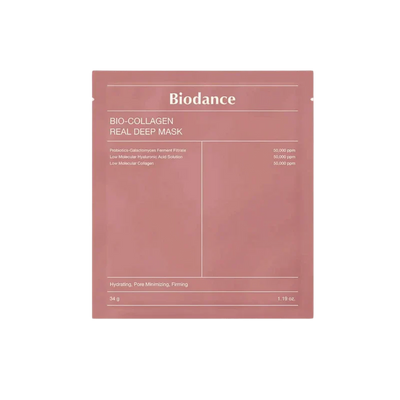 Biodance Bio-Collagen Real Deep Mask hydrogel sheet in pink sachet