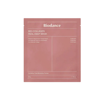 Biodance Bio-Collagen Real Deep Mask hydrogel sheet in pink sachet