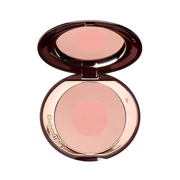 Charlotte Tilbury Cheek to Chic blush compact showing two-tone shades