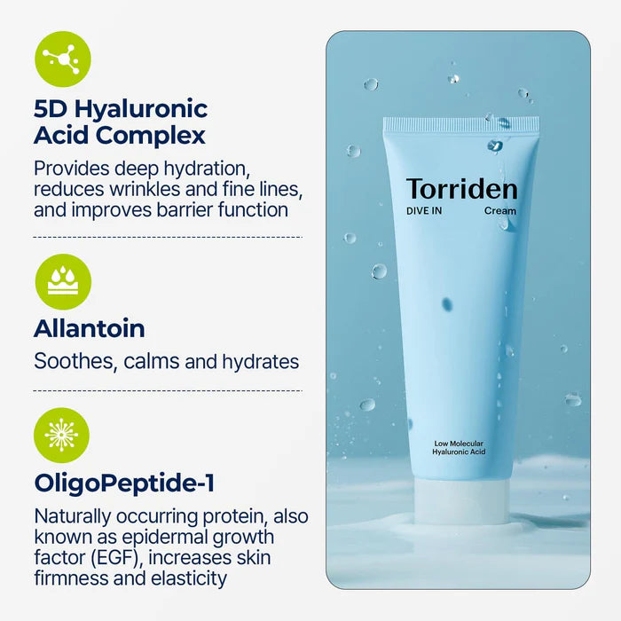 Torriden - DIVE IN Low Molecular Hyaluronic Acid Cream